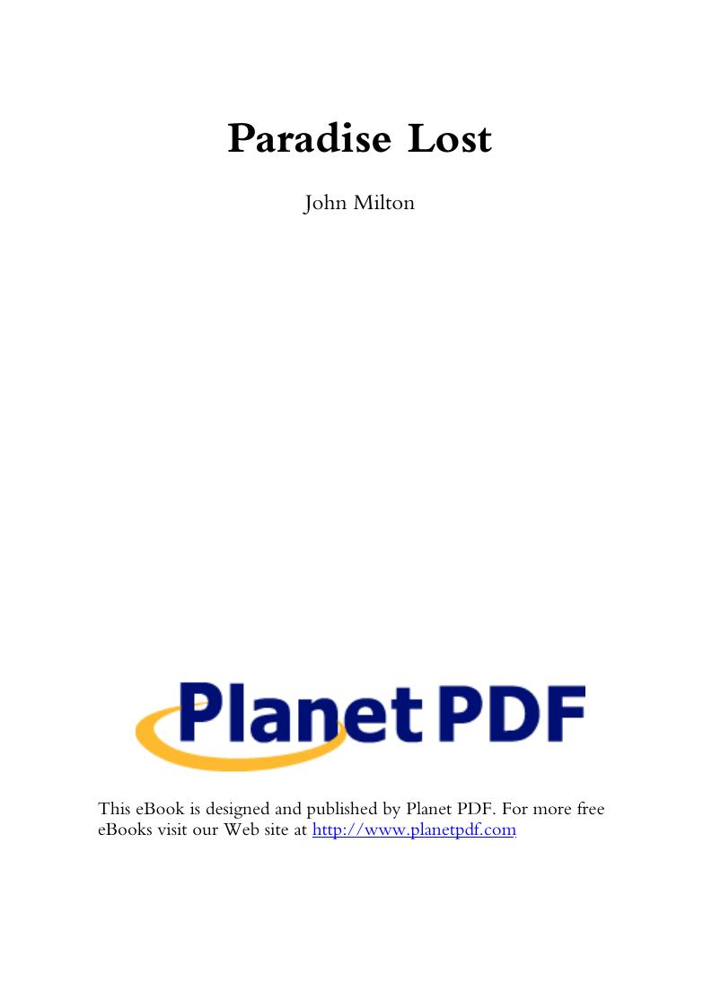 Paradise Lost
