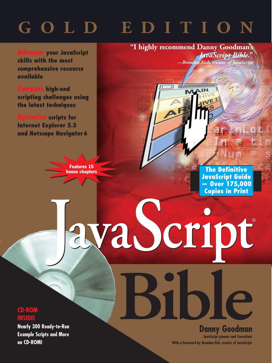 JavaScript Bible, Gold Edition - 2001 - Hungry Minds
