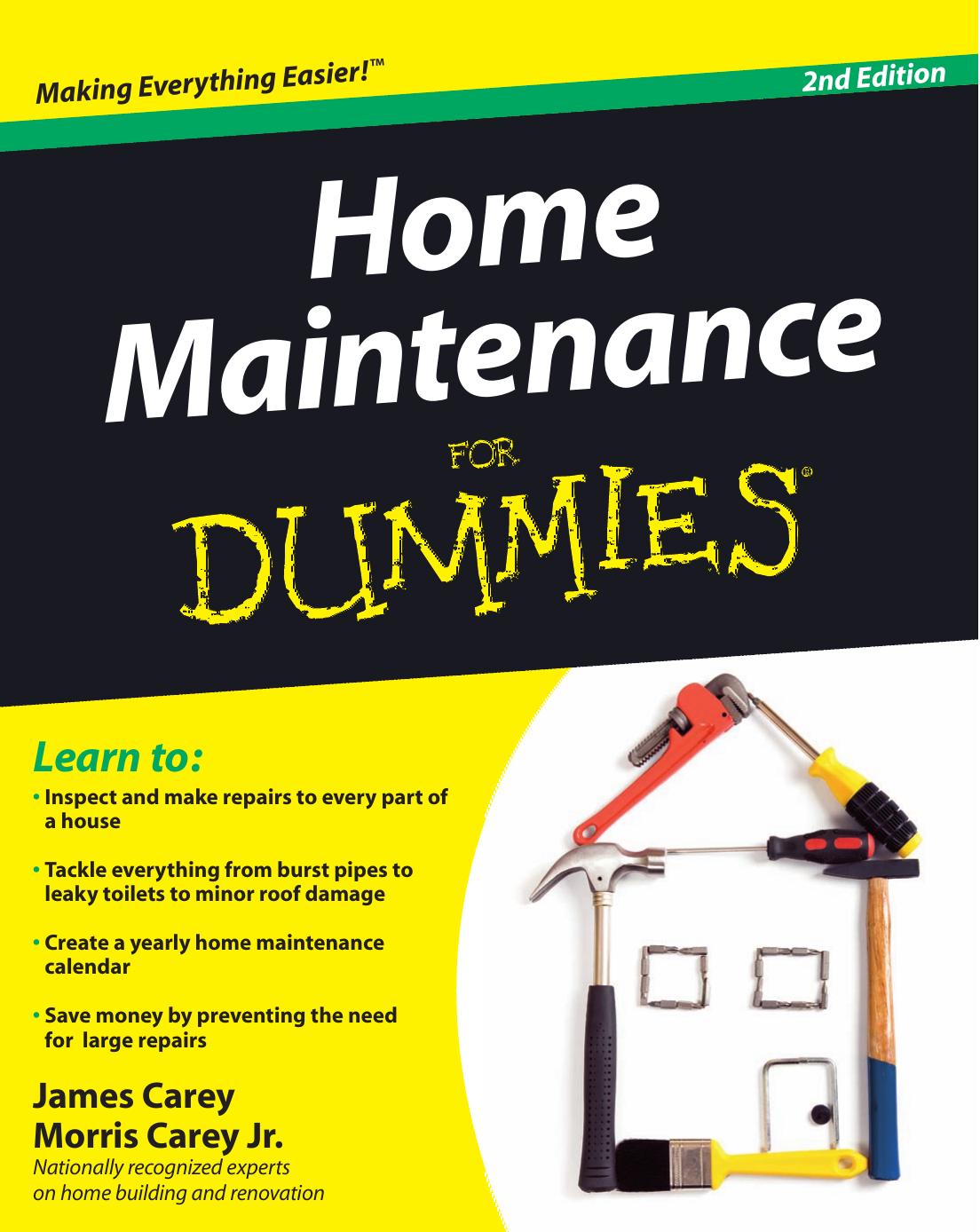 Home Maintenance For Dummies 2nd Edition