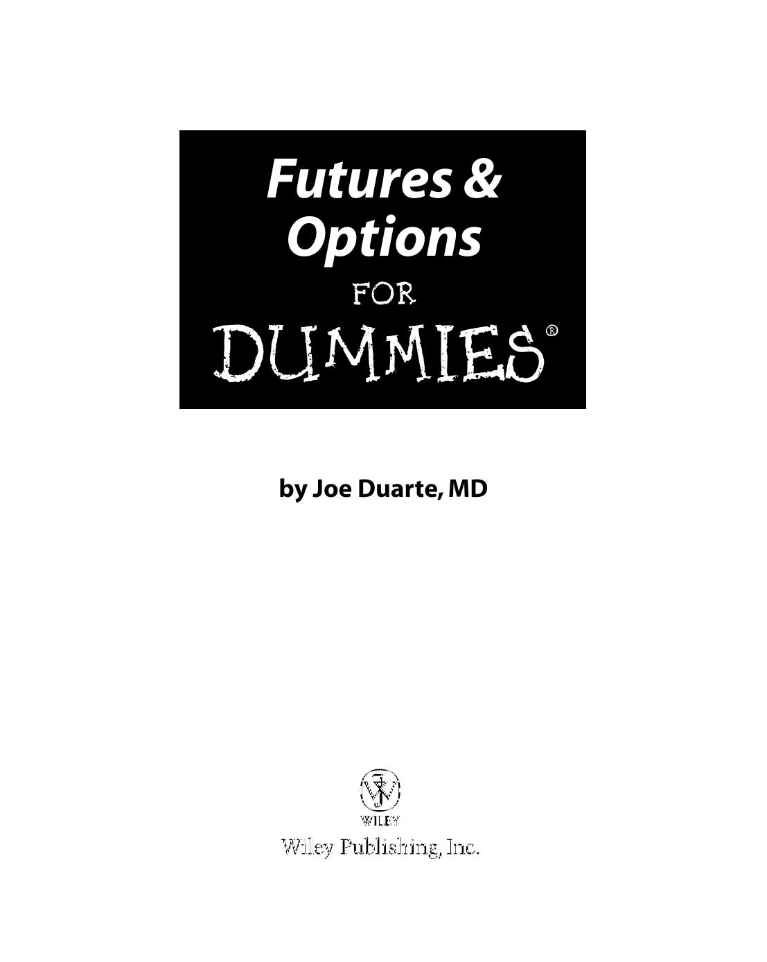 Futures & Options for Dummies