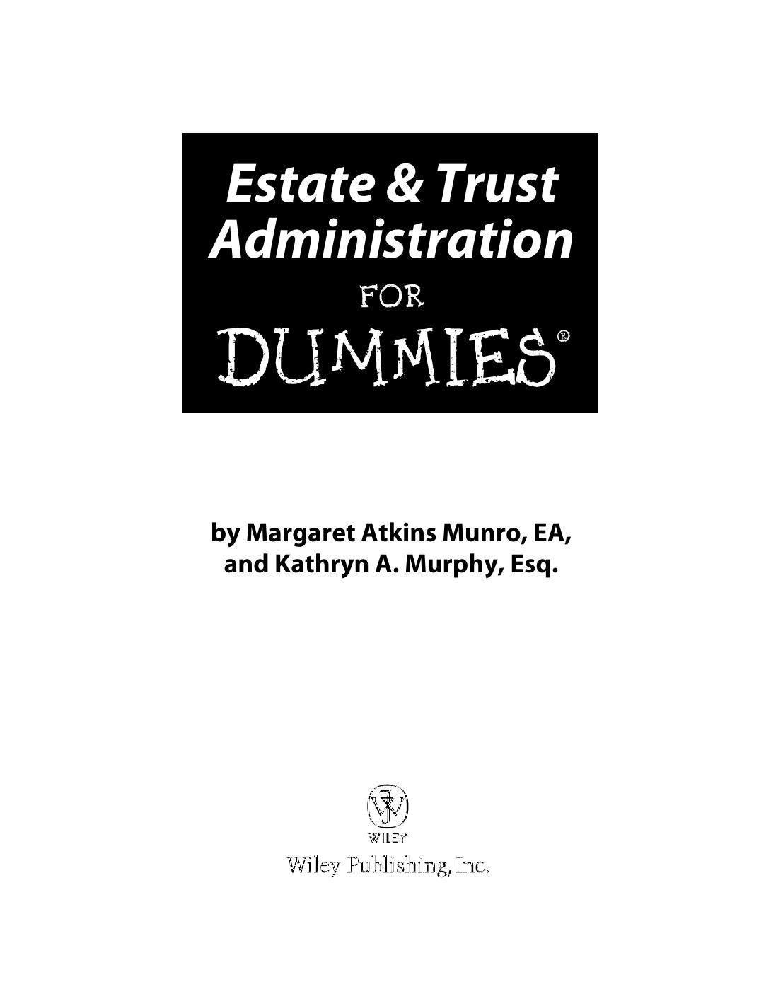 Estate & Trust Administration f