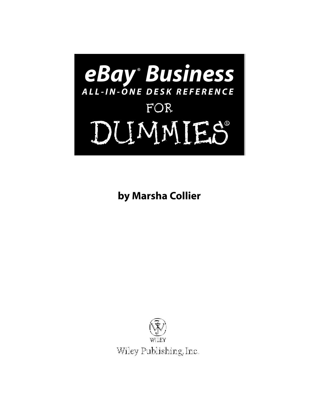 eBay Business All-in-One Desk Reference for Dummies