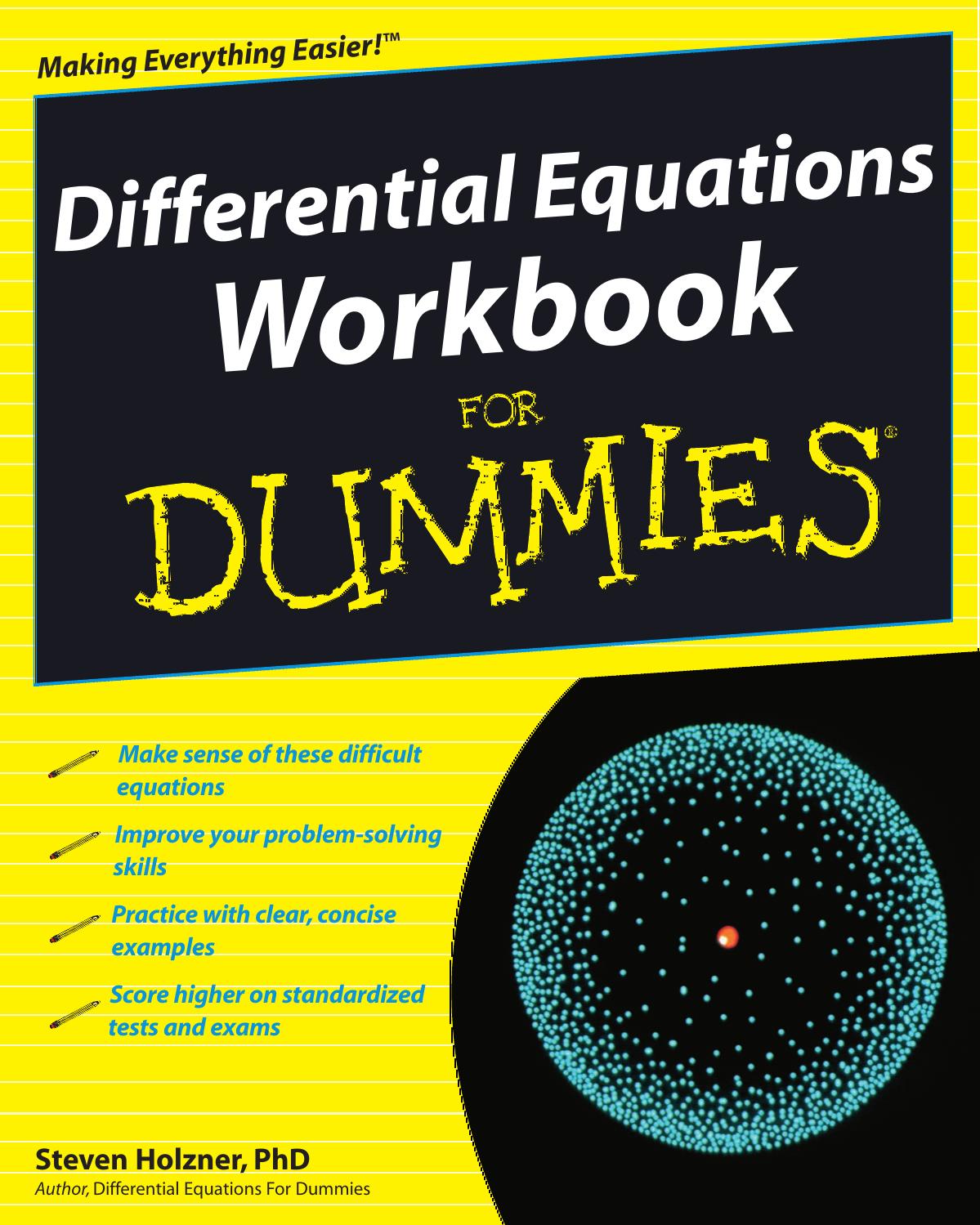 Differential Equations Workbook for Dummies