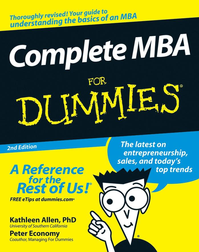 Complete MBA For Dummies - Unknown