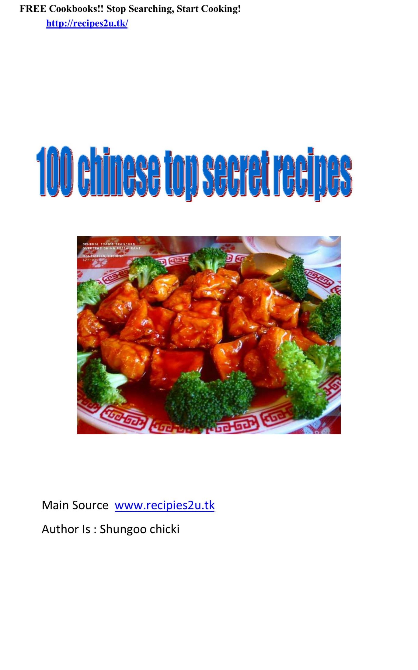 A Taste of China