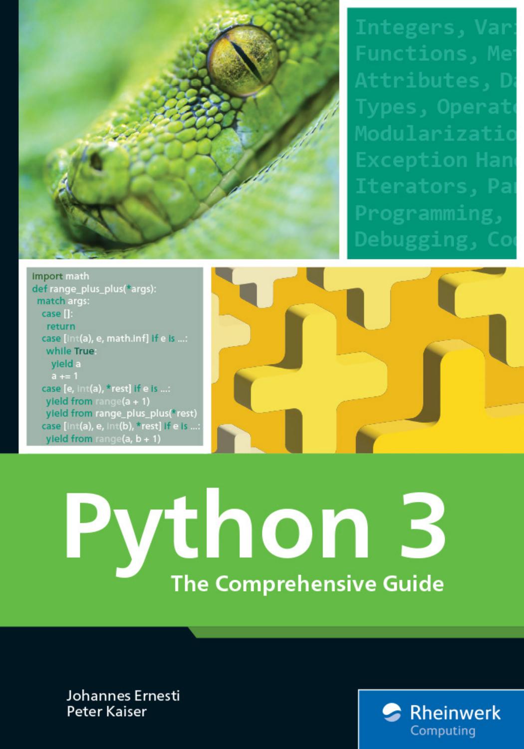 Python 3: The Comprehensive Guide