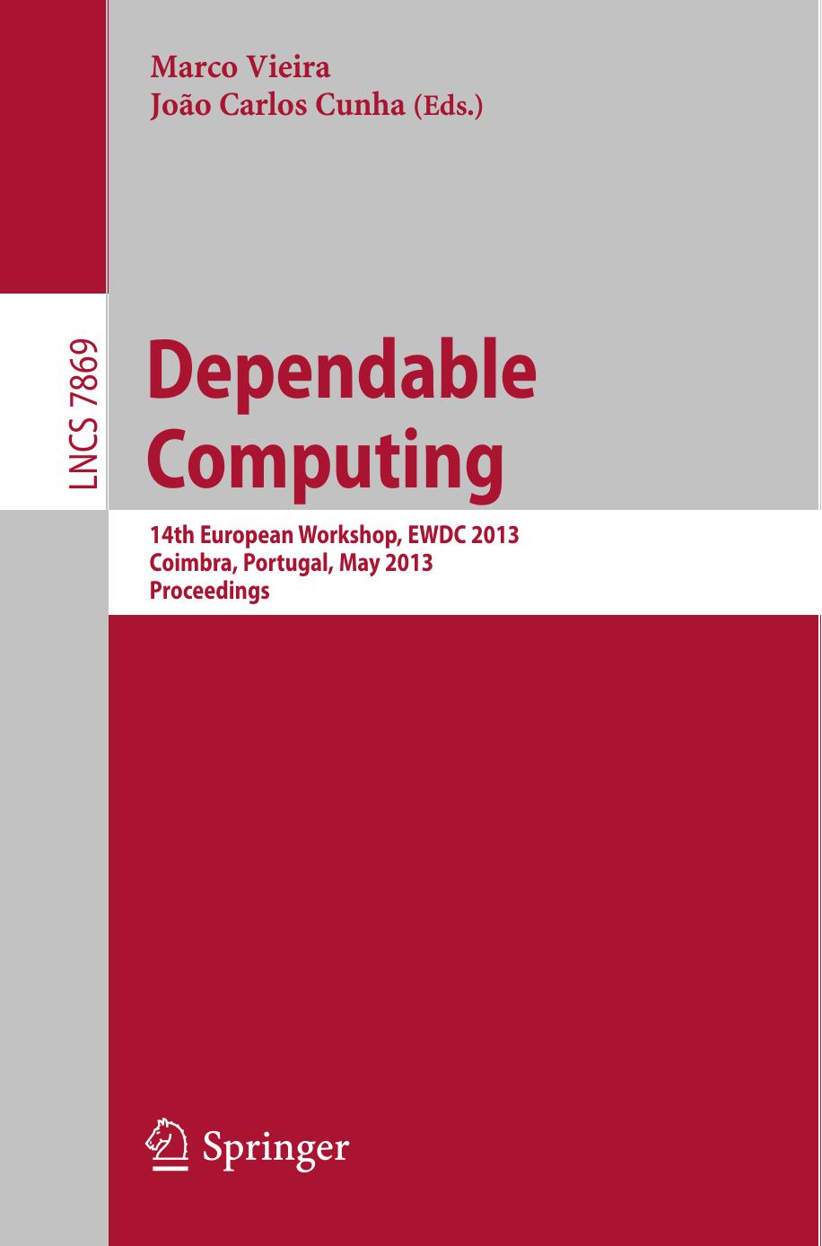 LNCS 7869 - Dependable Computing