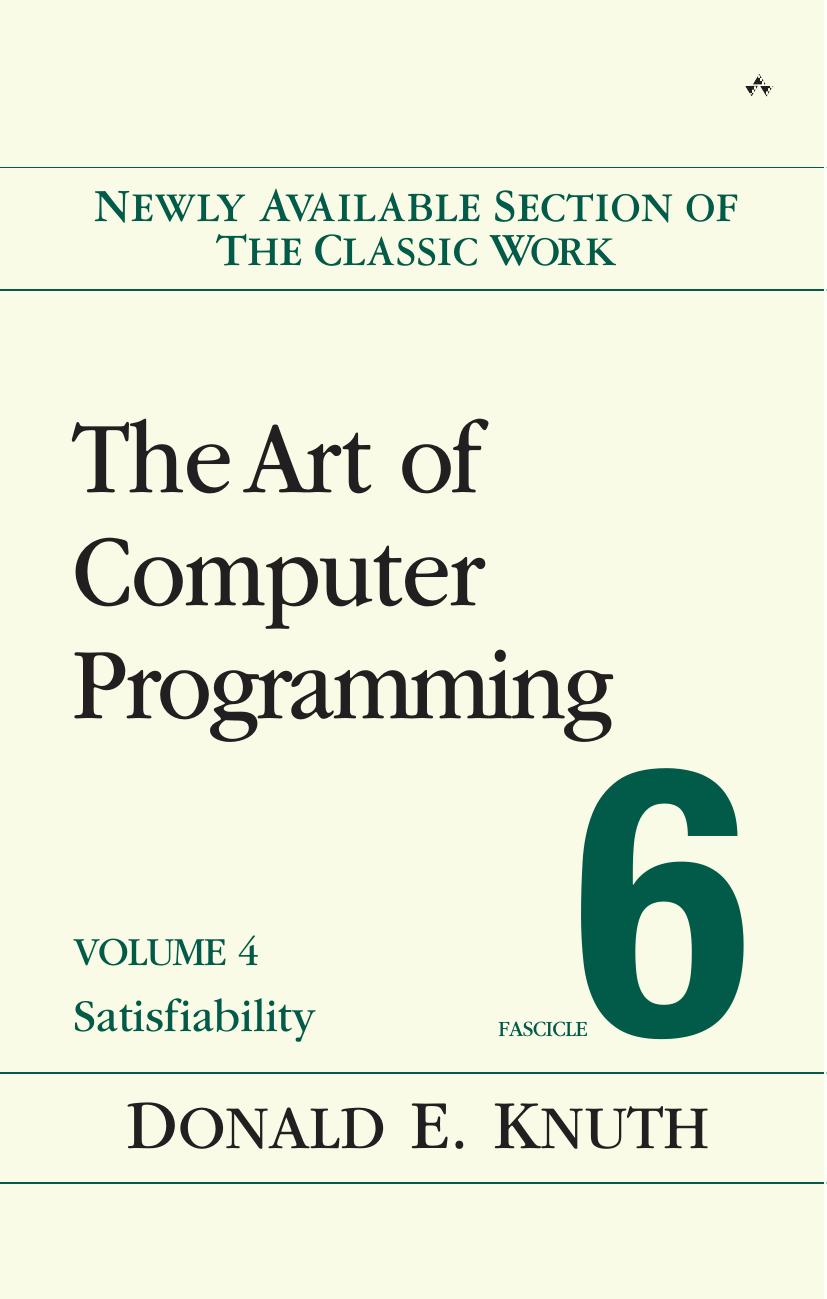 The Art of Computer Programming, Vol. 4 Fascicle 6