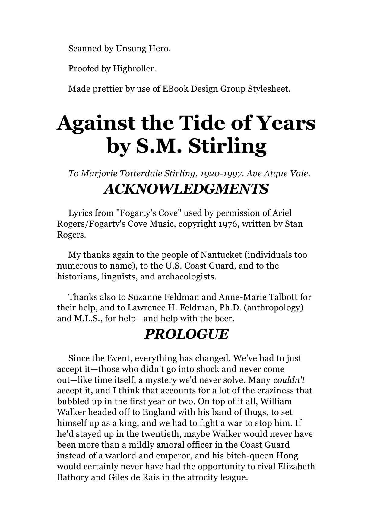 S. M. Stirling - Sea of Time 02