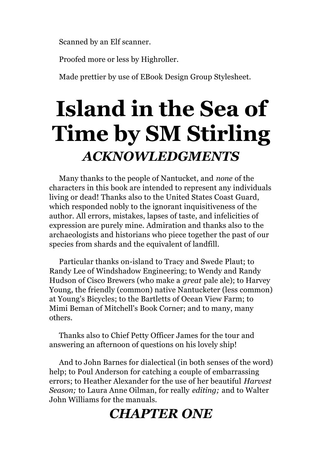 S. M. Stirling - Sea of Time 01