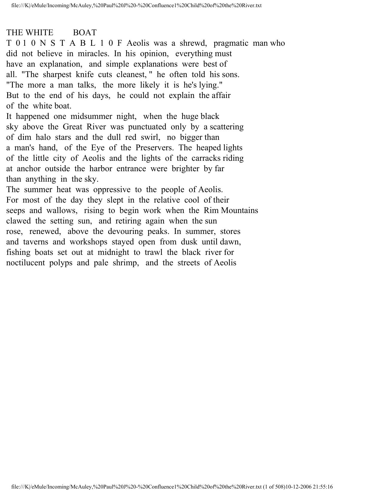 McAuley, Paul J. -The Book of Confluence 01 - Child of the River