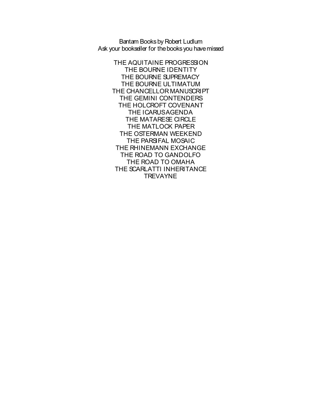 Ludlum, Robert - Bourne 02