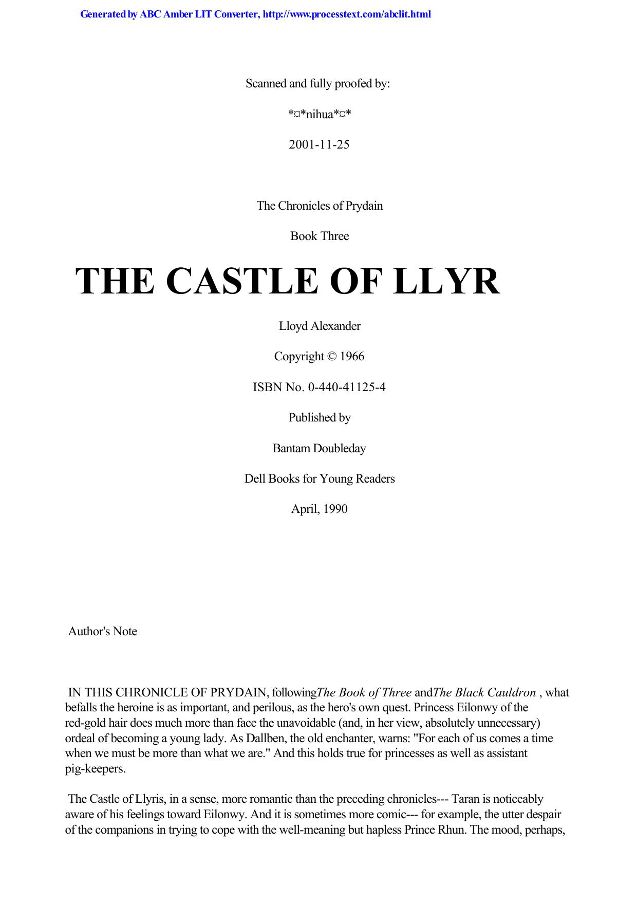 Alexander, Lloyd - Prydain 03