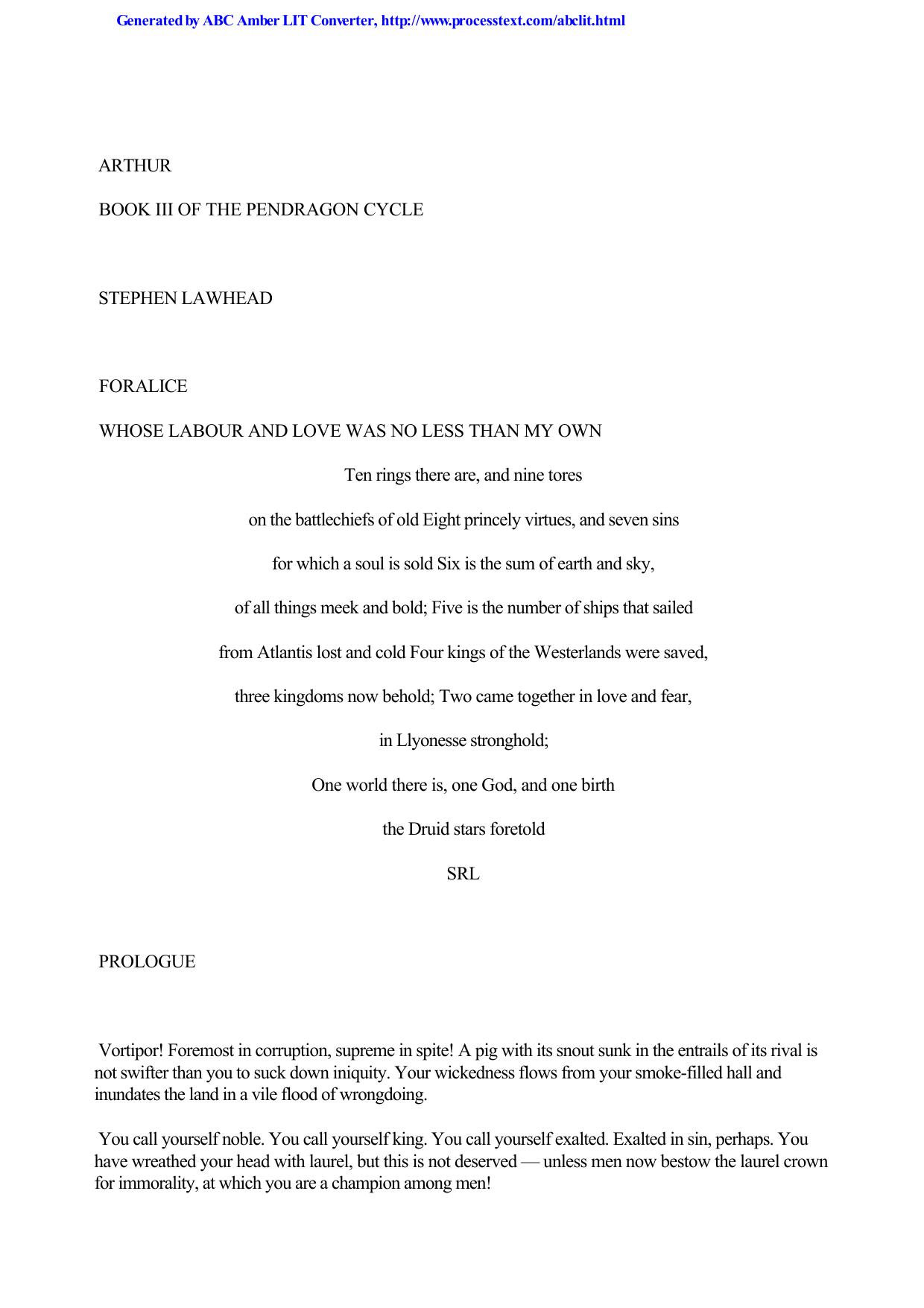 Lawhead, Stephen - Pendragon Cycle 03