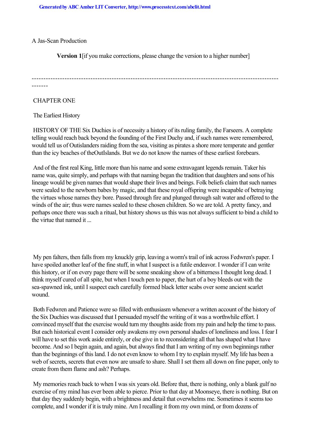 Hobb, Robin - Farseer 01