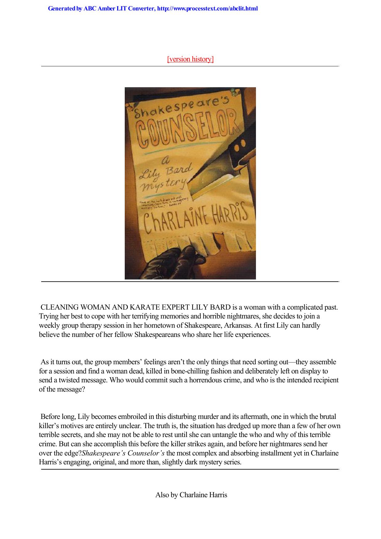 Charlaine Harris - [Lily Bard 05]