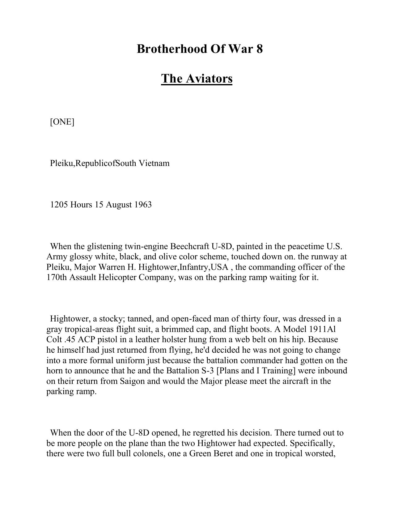 Griffin, W.E.B. - Brotherhood Of War 08 - The Aviators