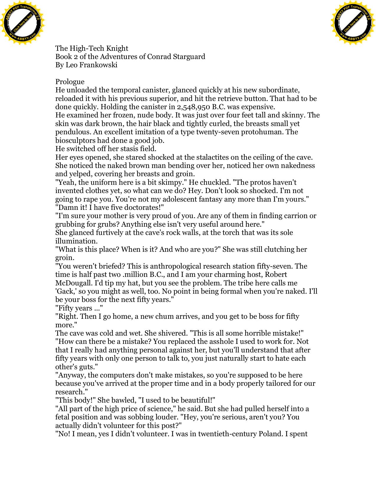 Frankowski, Leo - Conrad 02 - The High-Tech Knight