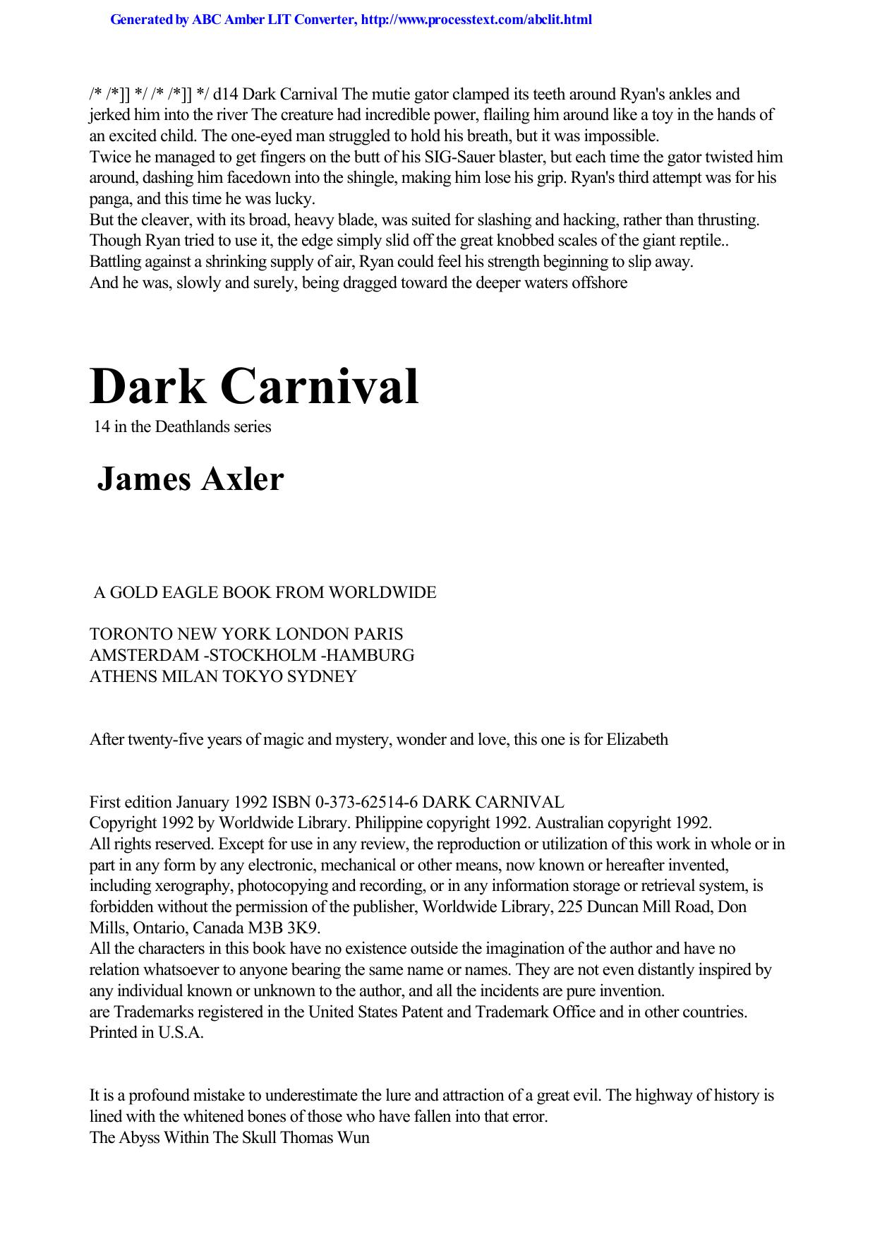 Axler, James - Deathlands 14