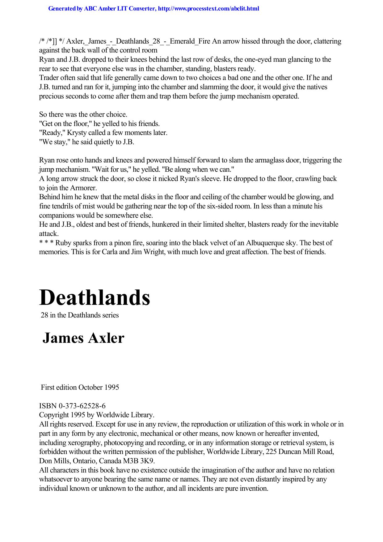 Axler, James - Deathlands 28