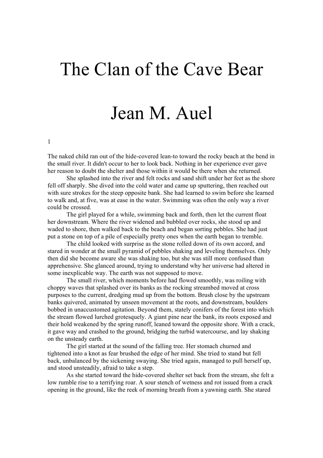 Auel, Jean M. - 01