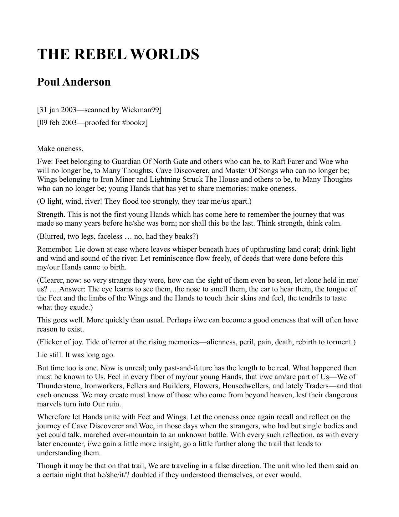 Anderson, Poul - The Rebel Worlds
