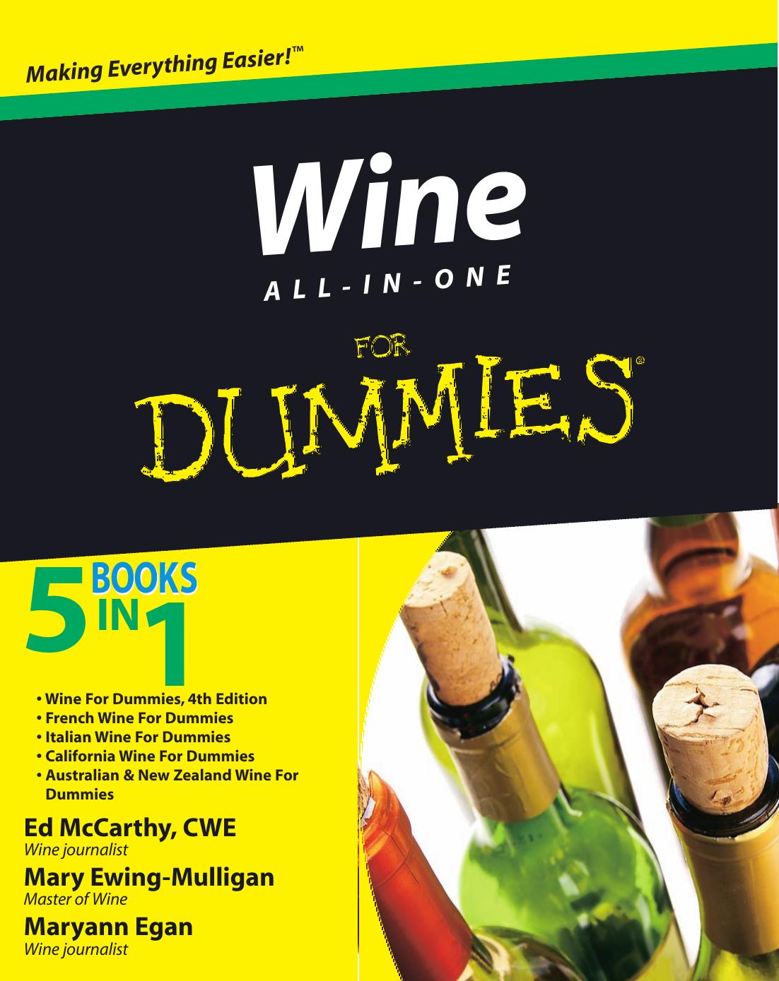 Wine All-in-One For Dummies