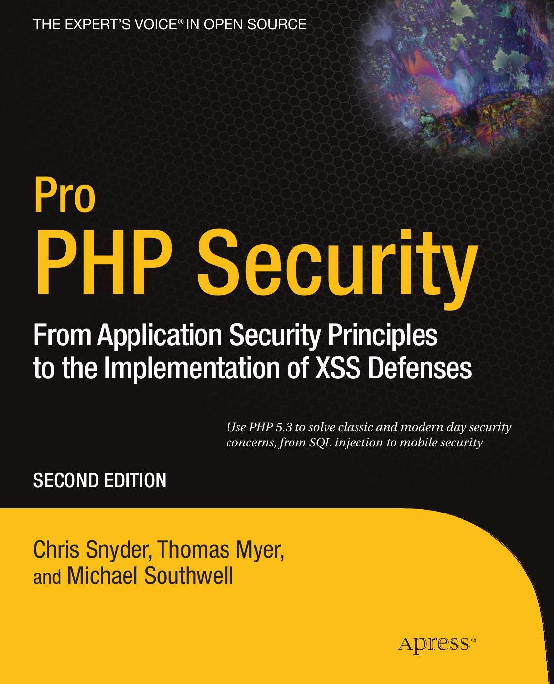 Pro PHP Security